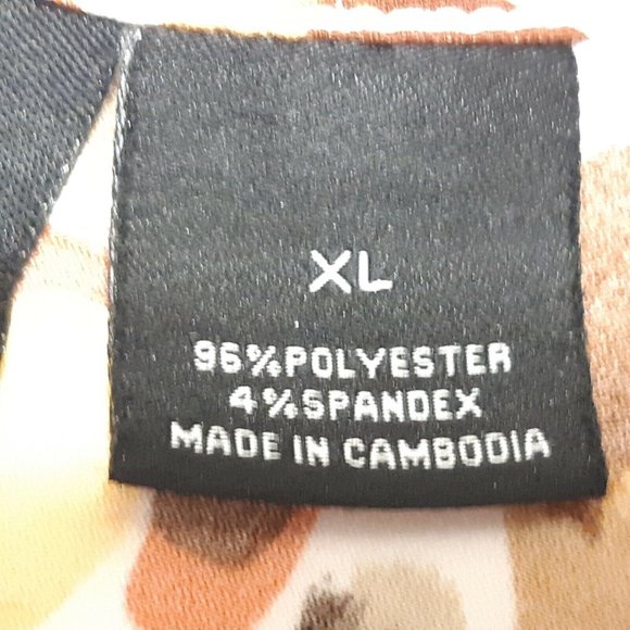 New Directions Tank Top Womens XL Brown Cowl Neck Blouse Stretch 41 in Chest - Picture 10 of 11